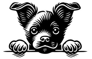 Peeking Dog
